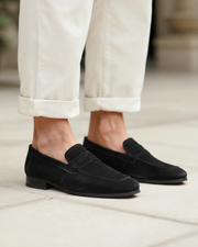 Old Money Wildleder Penny Loafer
