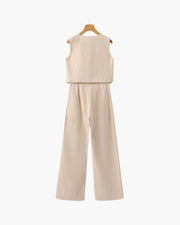 Classy Lady - Zweiteiliges Leinen-Set