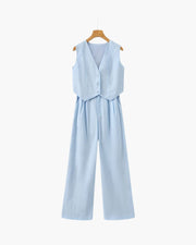 Classy Lady - Zweiteiliges Leinen-Set