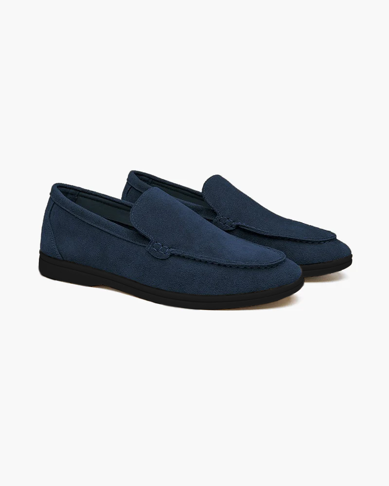 Premium Wildleder-Loafer - Schwarze Sohlen