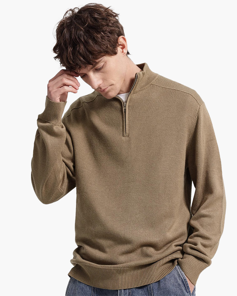 100% Merinowolle Zip Up