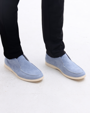 Old Money Hohe Wildleder-Loafer