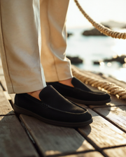 Premium Wildleder-Loafer - Schwarze Sohlen
